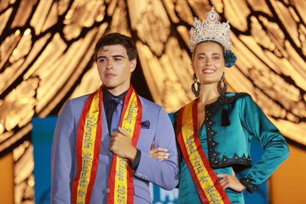 Marta Cañamero y Jorge Aragón, reina y míster de la Feria de Málaga 2026 Reina y Mister Feria Malaga 2026 (c) The Faculty Productions